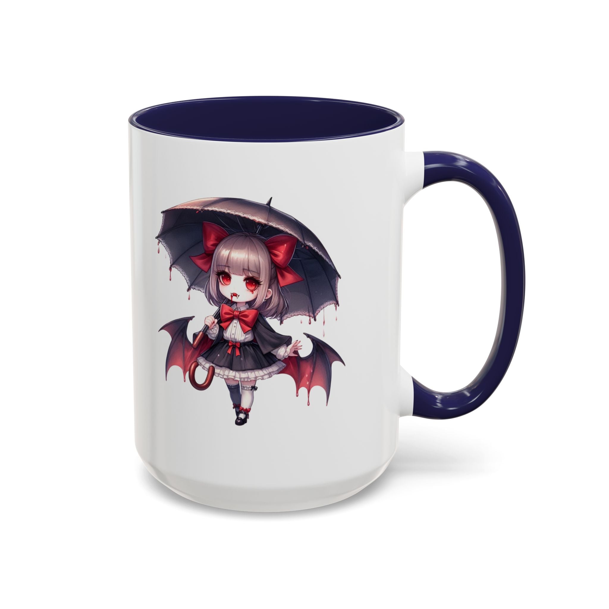 Gothic vampire girl  horror art Accent Coffee Mug (11, 15oz)