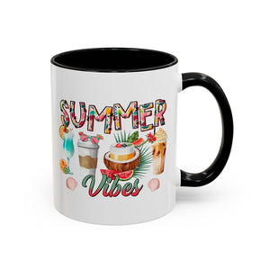 Summer Vibes Accent Coffee Mug - 11oz & 15oz - Perfect for Sunny Days & Celebrations