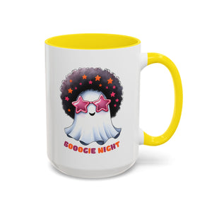 Groovy Ghost Coffee Mug - Fun, Whimsical Mug for Halloween, Parties, Gift for Friends, Unique Home Decor, Boogie Night