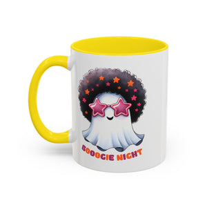 Groovy Ghost Coffee Mug - Fun, Whimsical Mug for Halloween, Parties, Gift for Friends, Unique Home Decor, Boogie Night