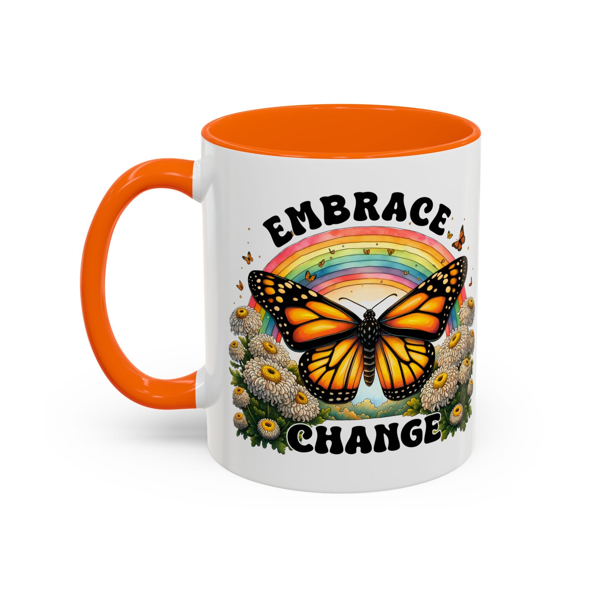 Embrace Change Butterfly Coffee Mug – Inspirational Gift for Nature Lovers