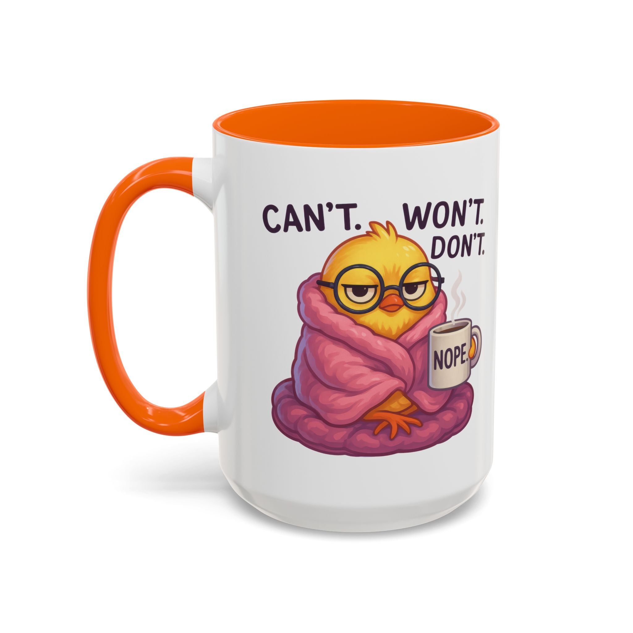 Cozy Cartoon Coffee Mug - Perfect for Lazy Days, Gifts for Friends, Cute Coffee Cups, Inspirational Morning Mug, Funny Beverage Container