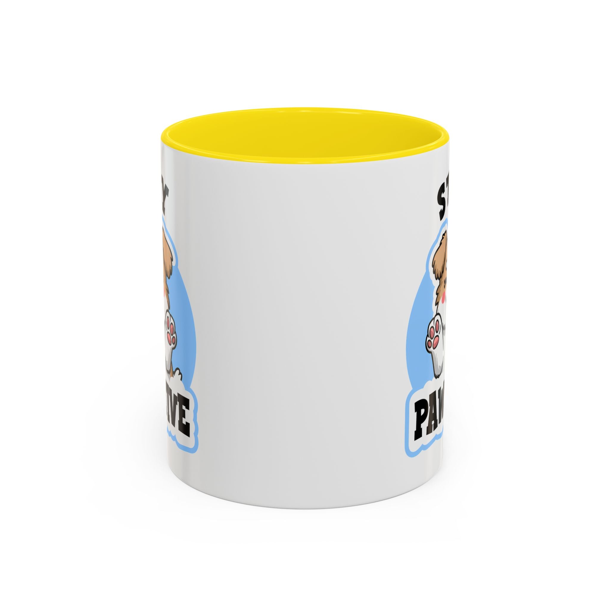 Cute Stay Pawsitive Coffee Mug - Perfect Gift for Dog Lovers mental health