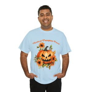 Halloween unisex t shirt mystical pumkin patch fall fun stocking stuffer Unisex Heavy Cotton Tee