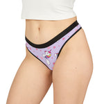 pink unicorn Women's Thongs (AOP) sexy