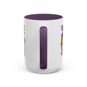 Smile Stay Accent Coffee Mug - Vibrant Floral Design for Positive Vibes