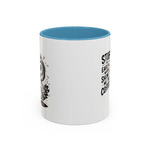 Quirky Coffee Mug with Owl Design | Gift for Coffee Lovers, Unique Office Mug, Fun Morning Coffee Cup, Bird-Themed Mug, Early Bird Gift