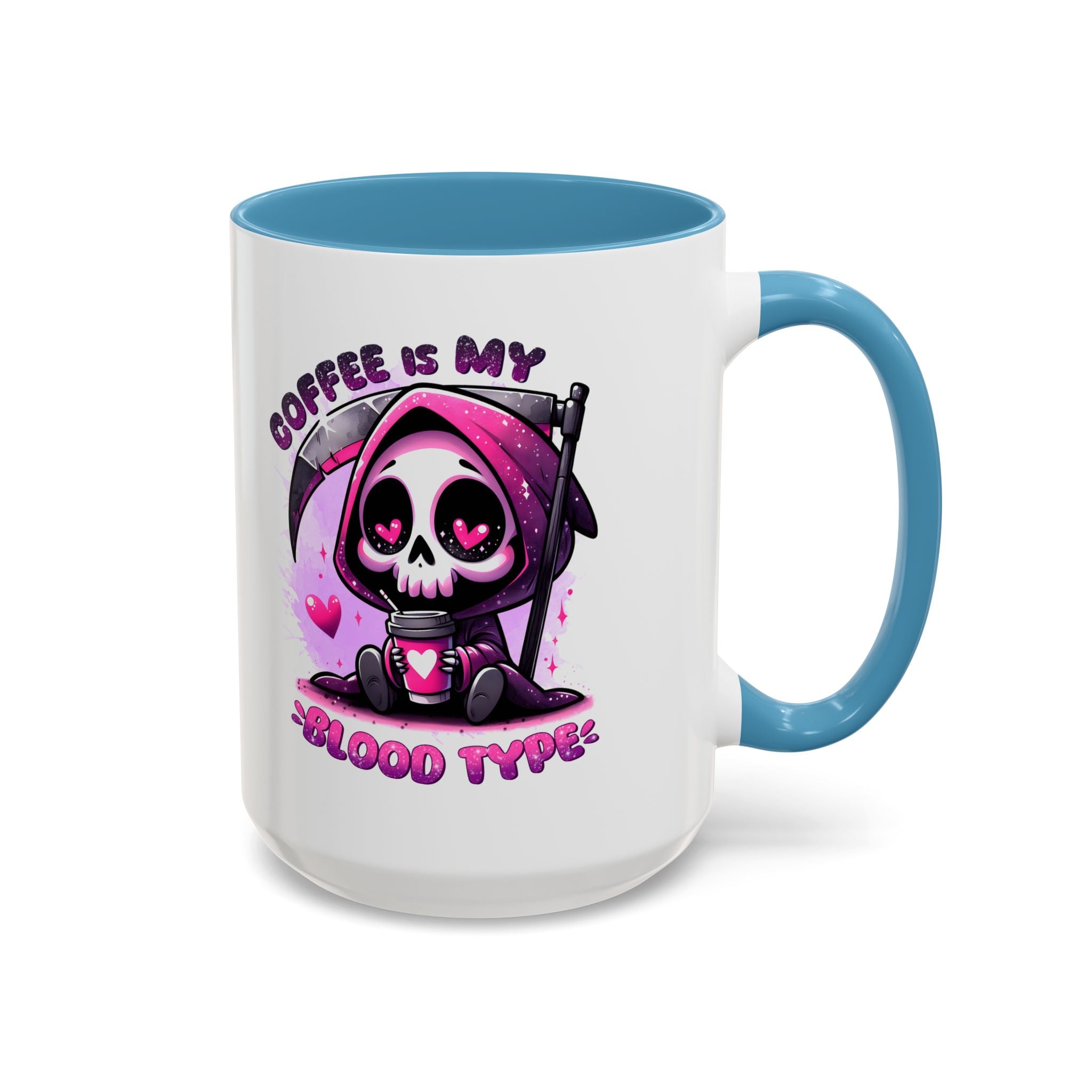 my blood type is coffee Accent Coffee Mug (11, 15oz) by abc school fundraiser