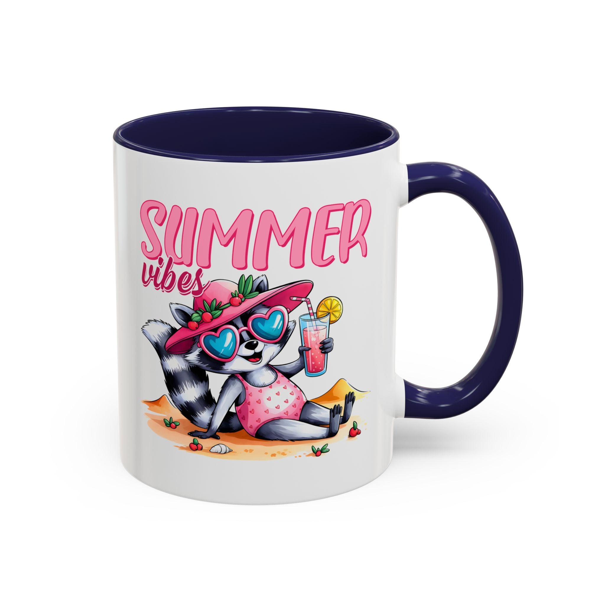 Summer Vibes Accent Coffee Mug - Fun & Colorful Design for Relaxing Moments