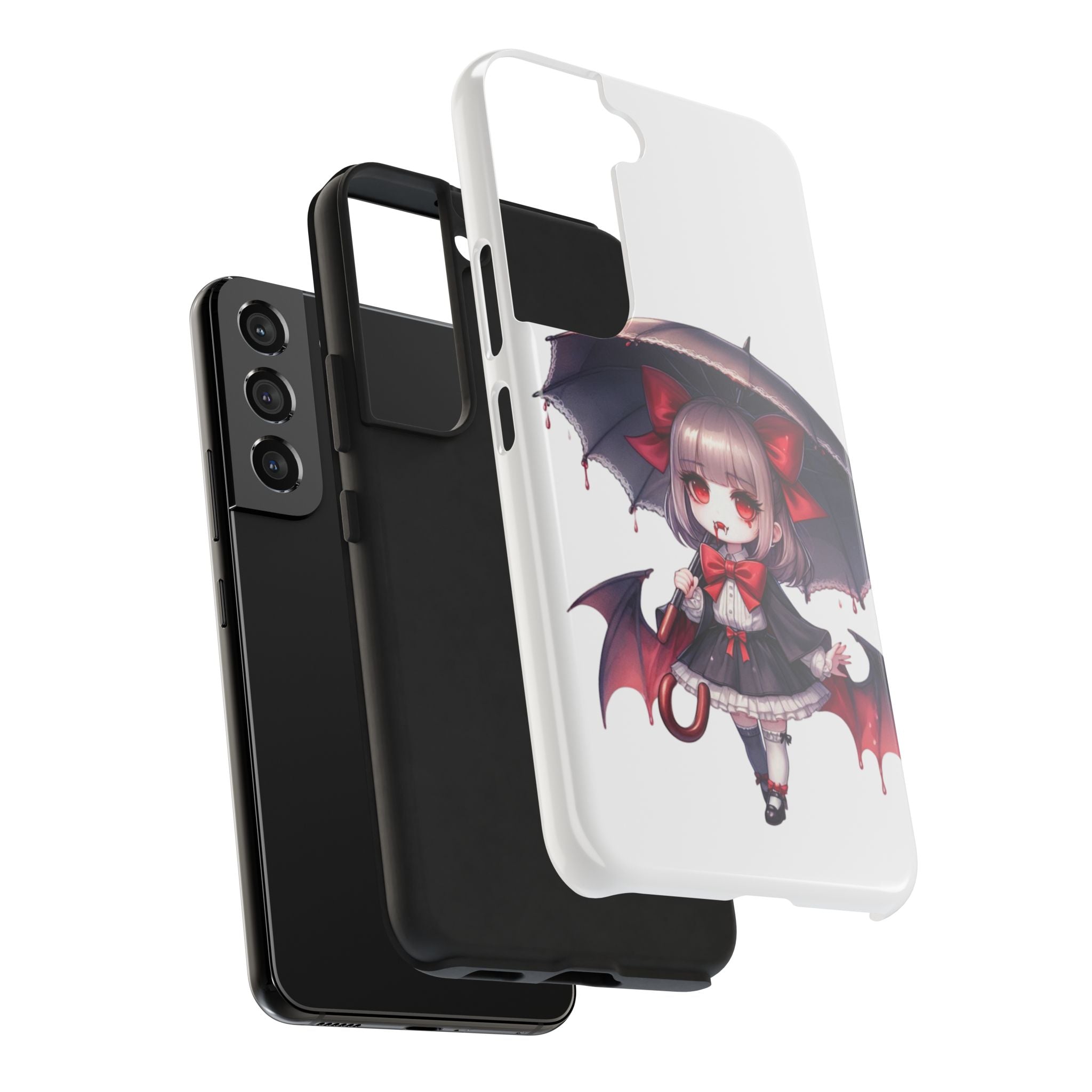 vampire girl horror art Tough Phone Cases