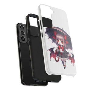 vampire girl horror art Tough Phone Cases