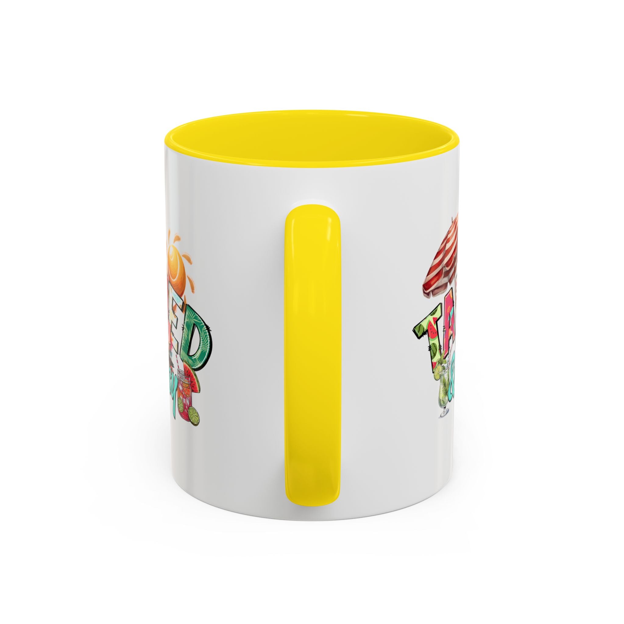 Tanned & Tipsy Accent Coffee Mug - Perfect for Summer Vibes & Beach Lovers party