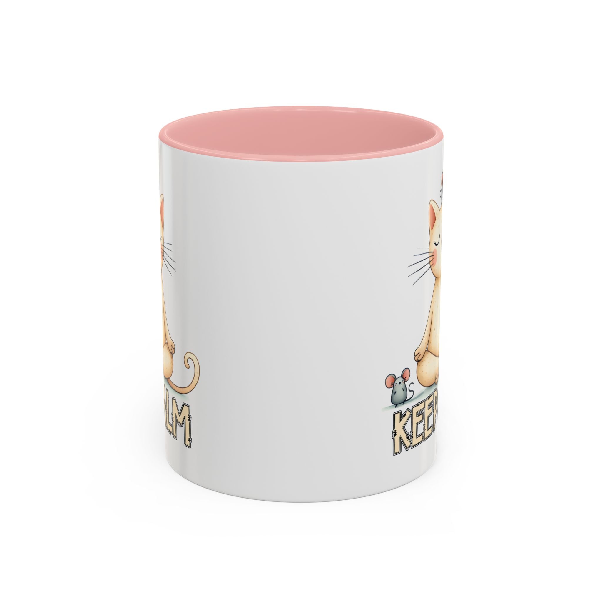 Serene Cat Coffee Mug, Funny Pet Lover's Gift, Cute Keepsake for Relaxation, Relaxing Drinkware, Quirky Home Decor