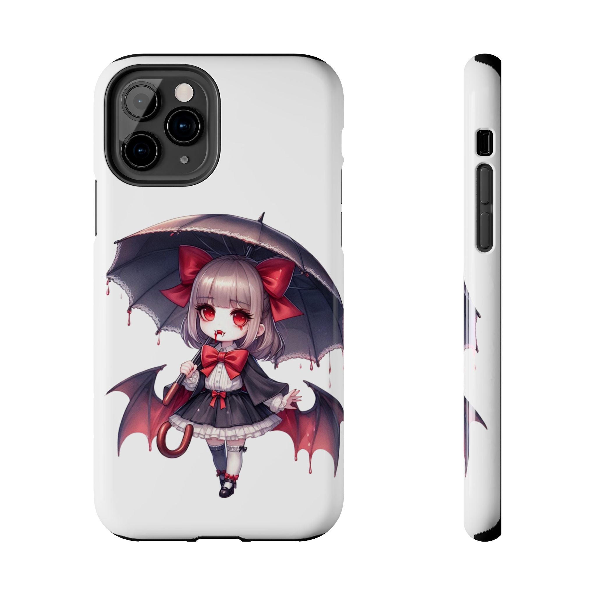 vampire girl horror art Tough Phone Cases