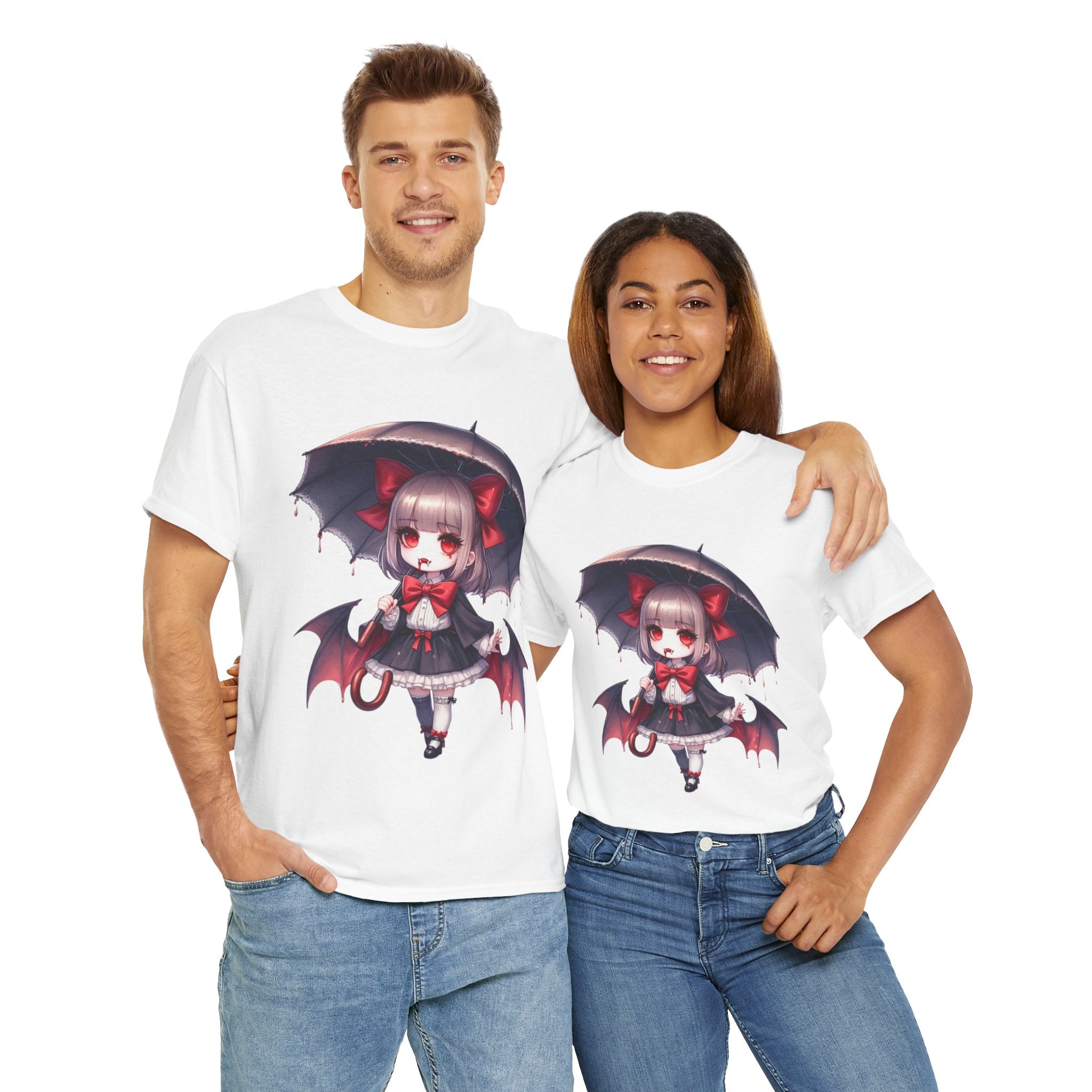 vampire girl horror Unisex Heavy Cotton Tee men women png31