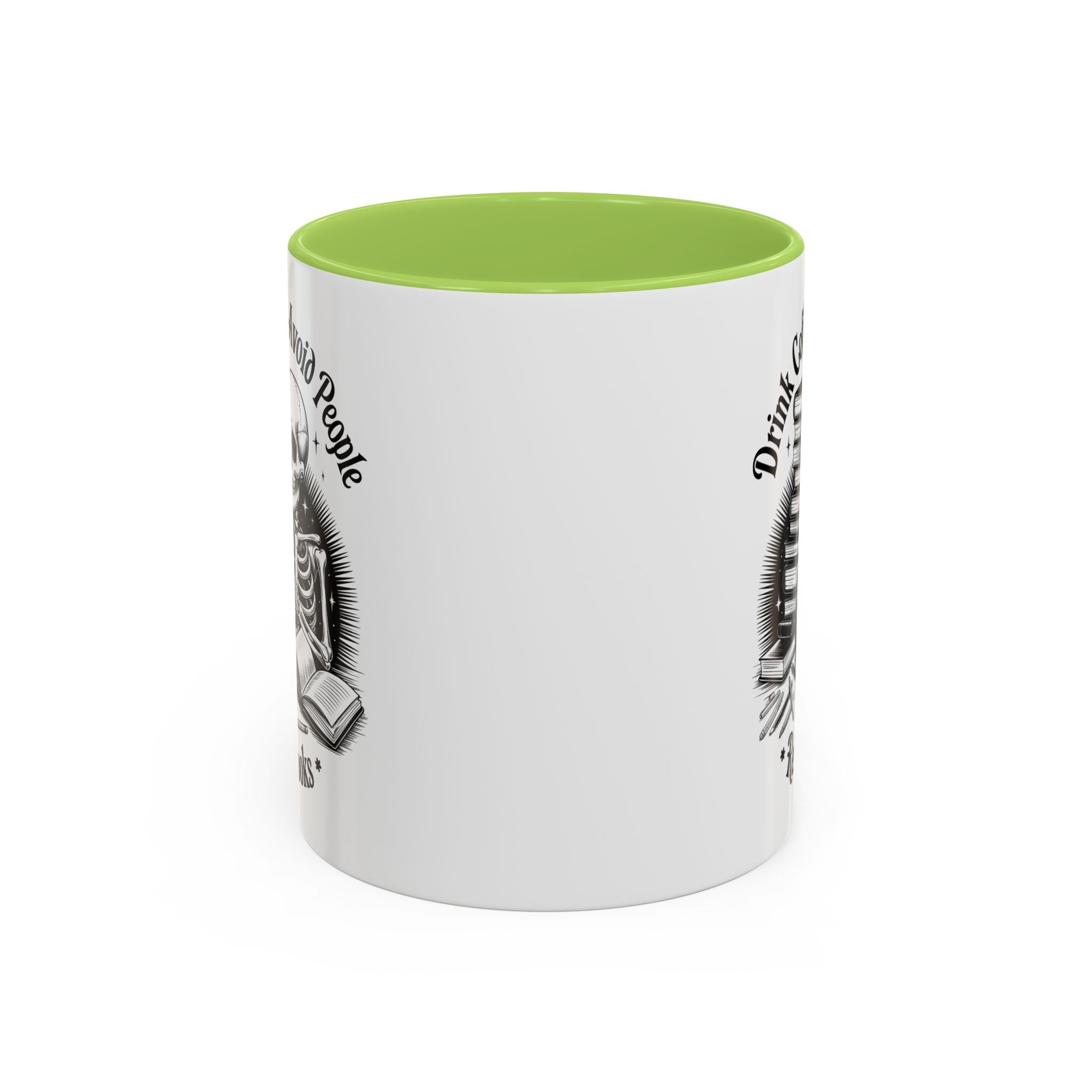 Skeleton Coffee Mug - Drink Coffee, Avoid People funny adult humor