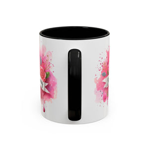 Empowering Pink Ribbon Coffee Mug - She Is Strong, Inspirational Gift for Breast Cancer Awareness, Motivational Drinkware, Supportive [...]