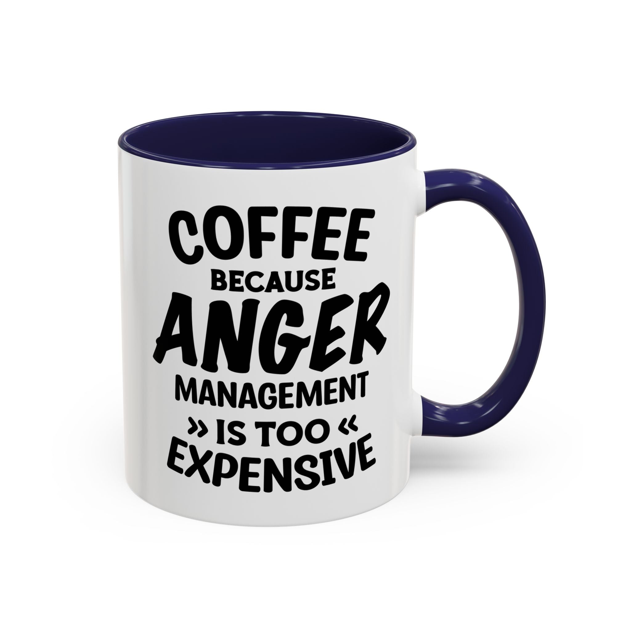 Funny Anger Management Coffee Mug, Gift for Coffee Lovers, Stress Relief, Black Accent, Humorous Cup for Friends, Office Humor, Funny Gifts