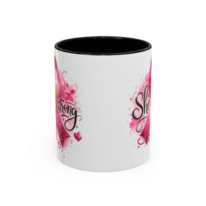 Empowering Pink Ribbon Coffee Mug - Gift for Survivors, Breast Cancer Awareness, Motivational Mug, Inspirational Drinkware, Self-Care Gift