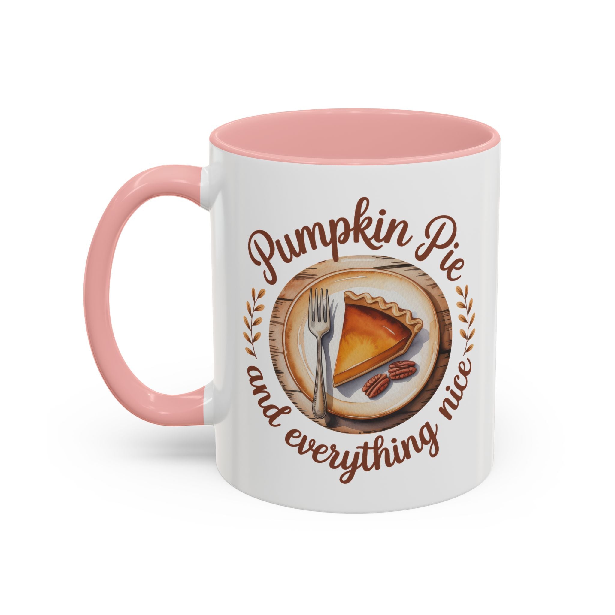 Pumpkin Pie Accent Coffee Mug - Perfect for Fall and Thanksgiving Warmth