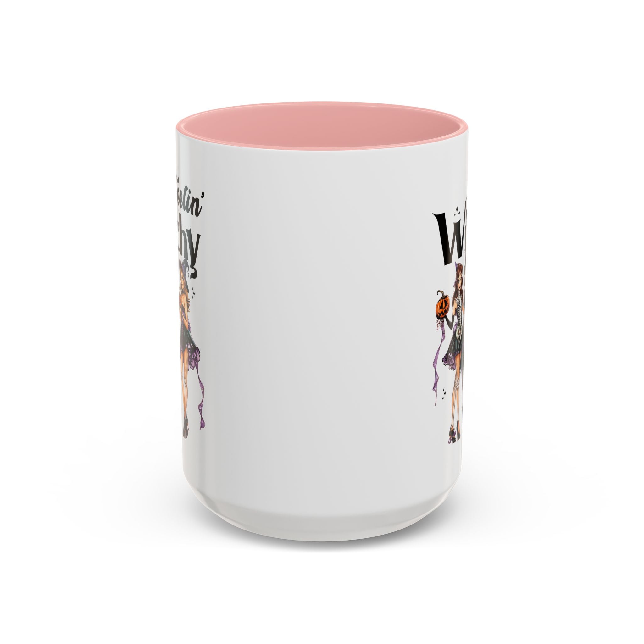 Witchy Accent Coffee Mug - Spooky Halloween Mug, Witchy Decor, Gift for Her, Fall Coffee Cup, Party Mug
