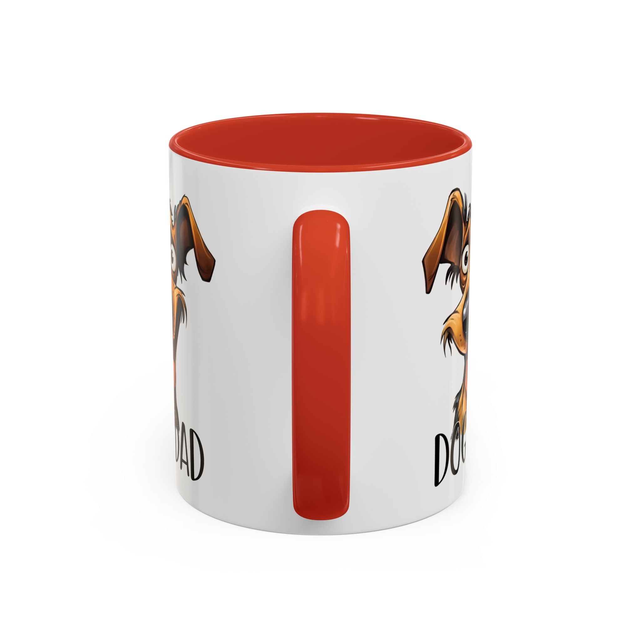 Dog Dad Accent Coffee Mug - Fun Gift for Dog Lovers, Pet Fathers, Father's Day, Birthday, Coffee Lovers