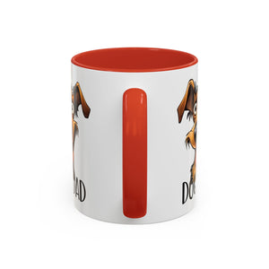 Dog Dad Accent Coffee Mug - Fun Gift for Dog Lovers, Pet Fathers, Father's Day, Birthday, Coffee Lovers