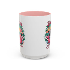 Feral Girl Summer Coffee Mug - Accent Design for Animal Lovers