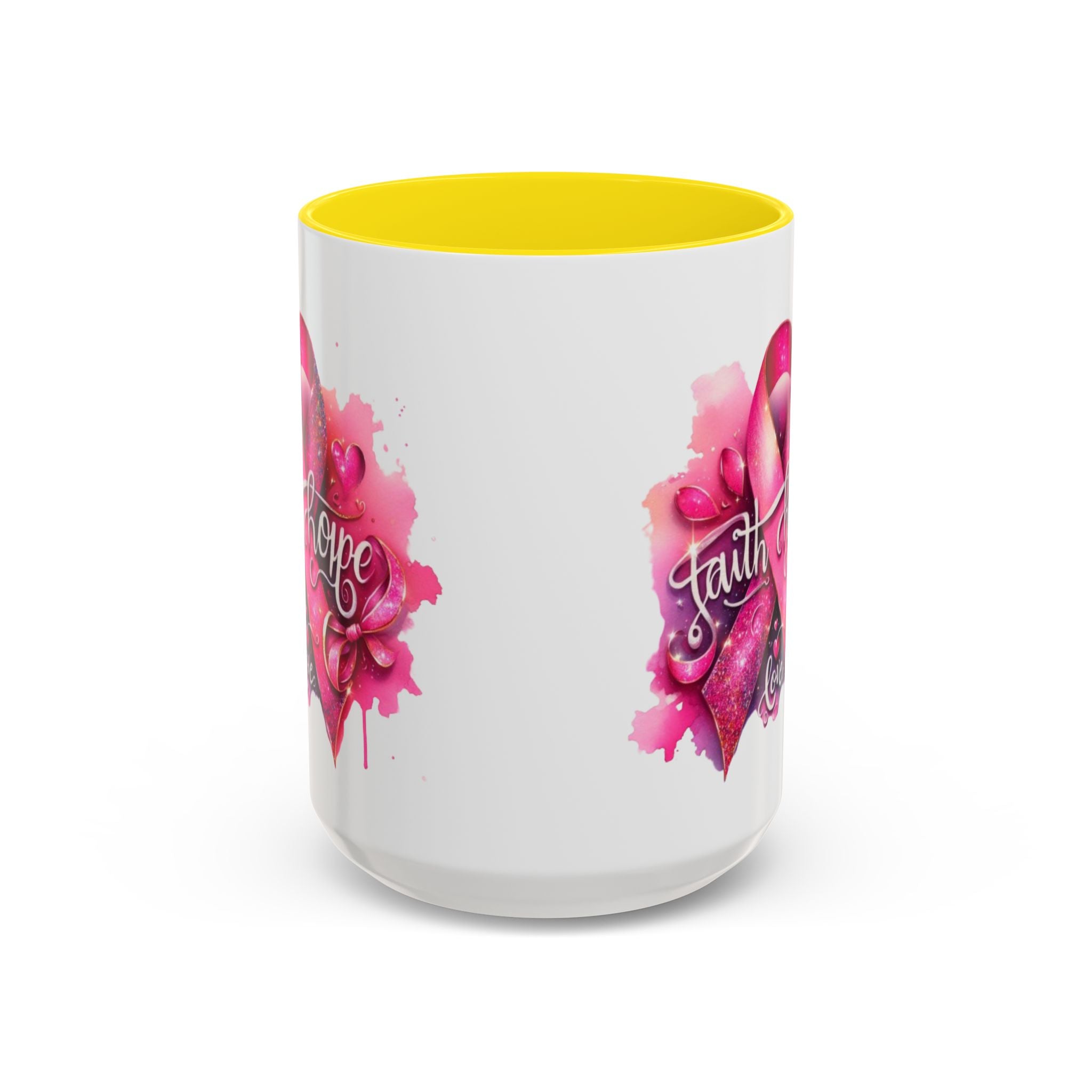 Cancer awareness Inspirational Hope & Faith and Love Coffee Mug