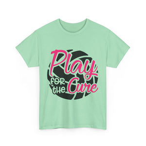 Unisex Motivational Sports Tee - "Play for the Cure" - Ideal for Team Events, Charity Runs, Sports Fans, Fitness Gifts, Casual Wear, [...]
