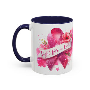 Inspirational Breast Cancer Awareness Coffee Mug - Fight for a Cure, Support Cancer Survivors, Gifts for Her, Pink Ribbon Design, [...]