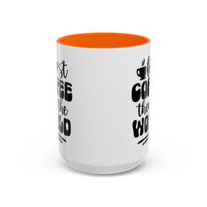 First Coffee Then the World - Stylish Accent Coffee Mug for Coffee Lovers, Gift for Friends, Kitchen Decor, Office Mug, Holiday Present