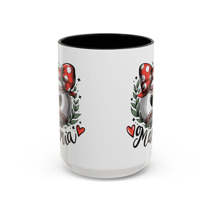 Mama's Accent Coffee Mug | Baseball & Heart Design | Gift for Mom, Mother's Day, Birthday, Coffee Lovers, Baseball Fans