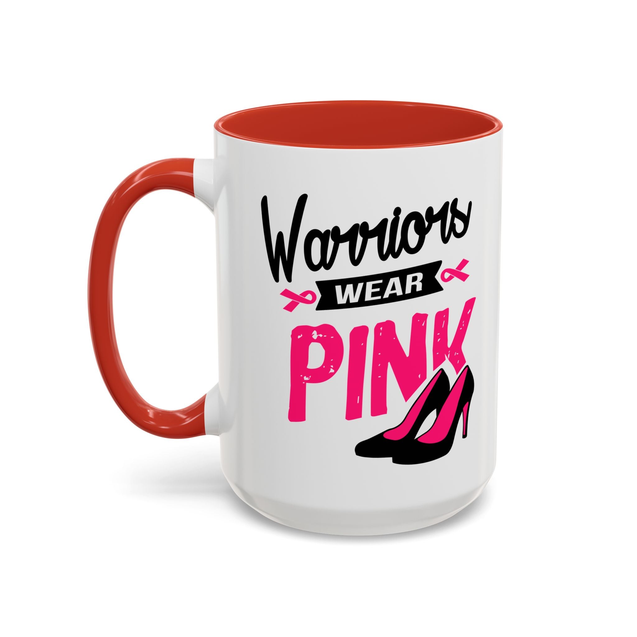 Breast Cancer Awareness Coffee Mug, Inspirational Gift, Warrior Mug, Pink Ribbon Awareness, Supportive Beverage Cup