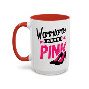 Breast Cancer Awareness Coffee Mug, Inspirational Gift, Warrior Mug, Pink Ribbon Awareness, Supportive Beverage Cup