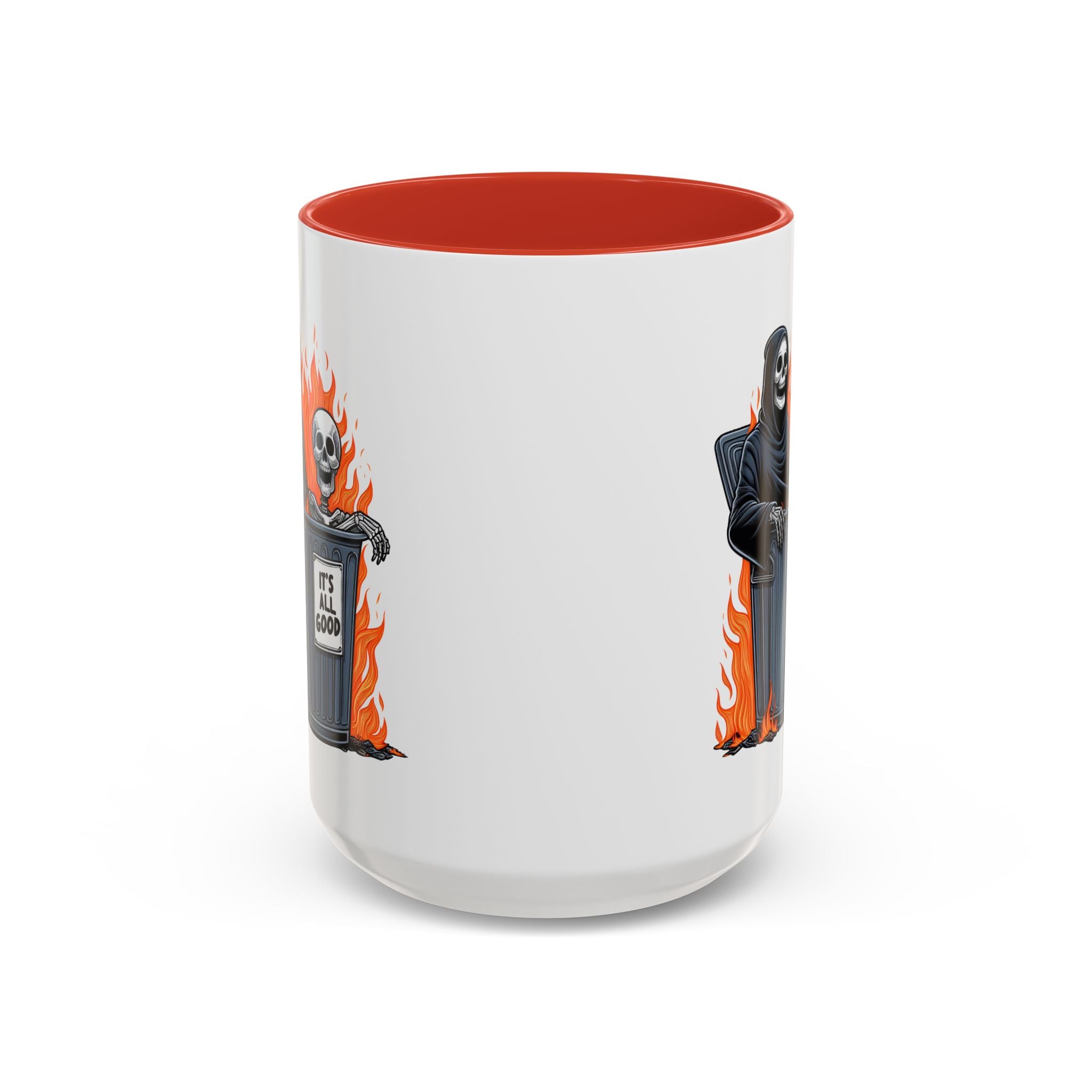 Funny Grim Reaper Coffee Mug - Perfect for Halloween, Gift for Friends, Quirky Kitchen Decor, Novelty Drinkware