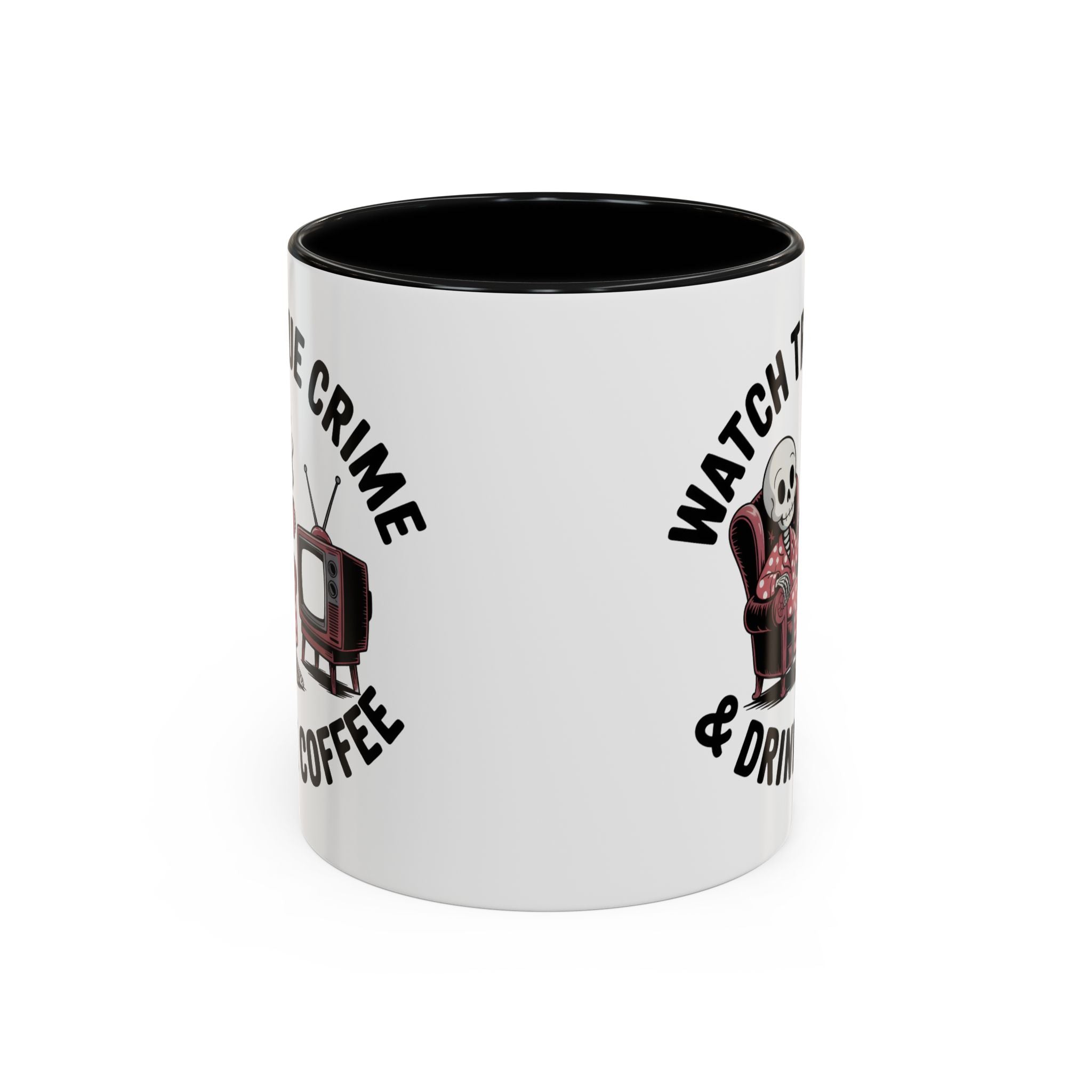 watch True Crime drink coffee  Coffee Mug hobby fun