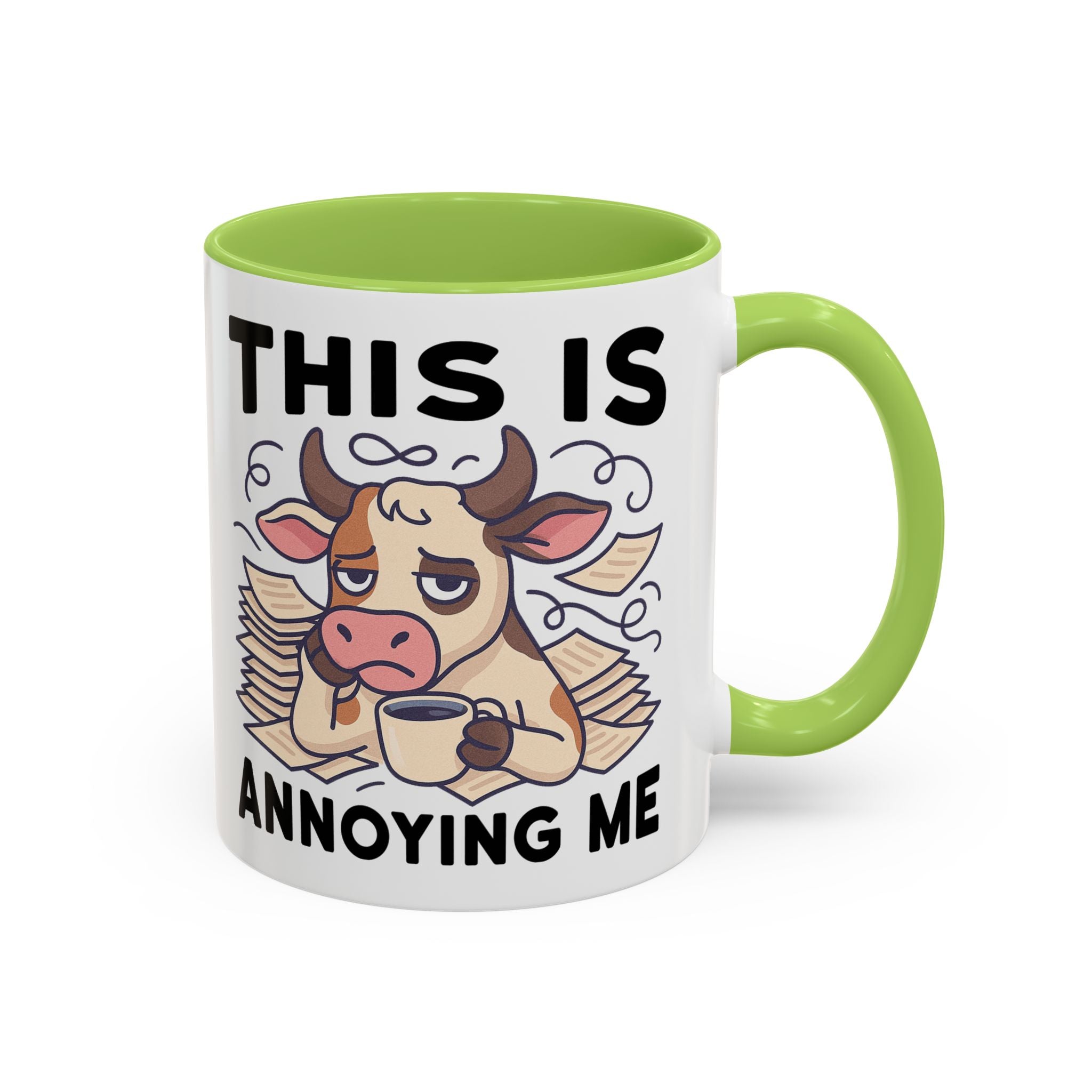 Coffee Mug — "This Is Annoying Me" Cow Funny Accent Mug (11/15 oz)