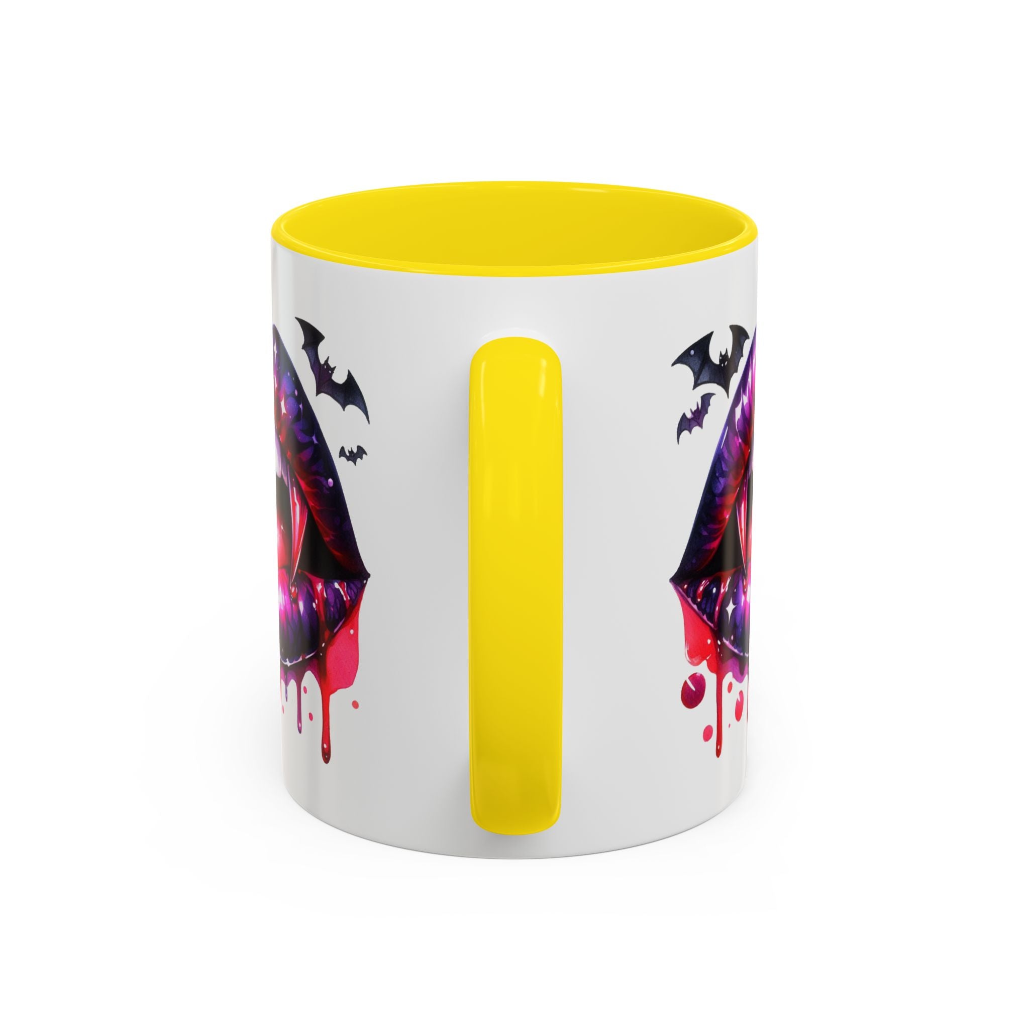 Gothic Vampire Coffee Mug, Halloween Mug, Dark Aesthetic, bats, Spooky Home Decor, Unique Coffee Cup