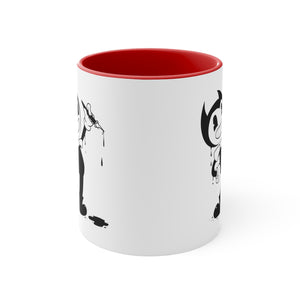 cartoon ink pen Accent Coffee Mug, 11oz