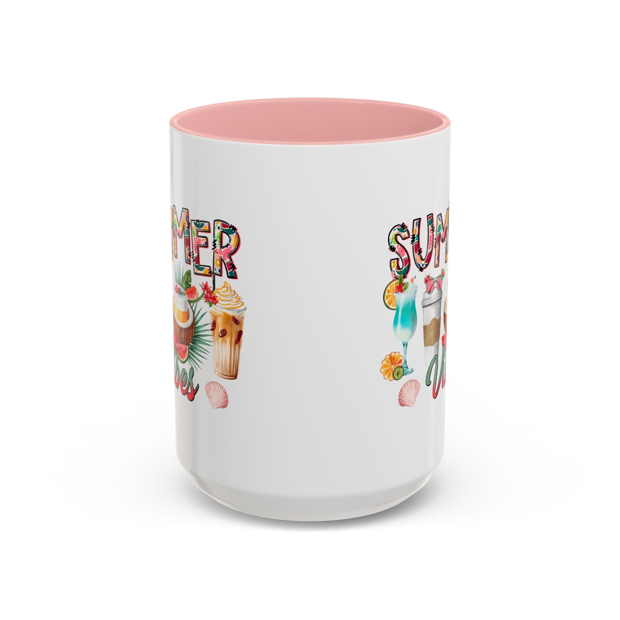 Summer Vibes Accent Coffee Mug - 11oz & 15oz - Perfect for Sunny Days & Celebrations