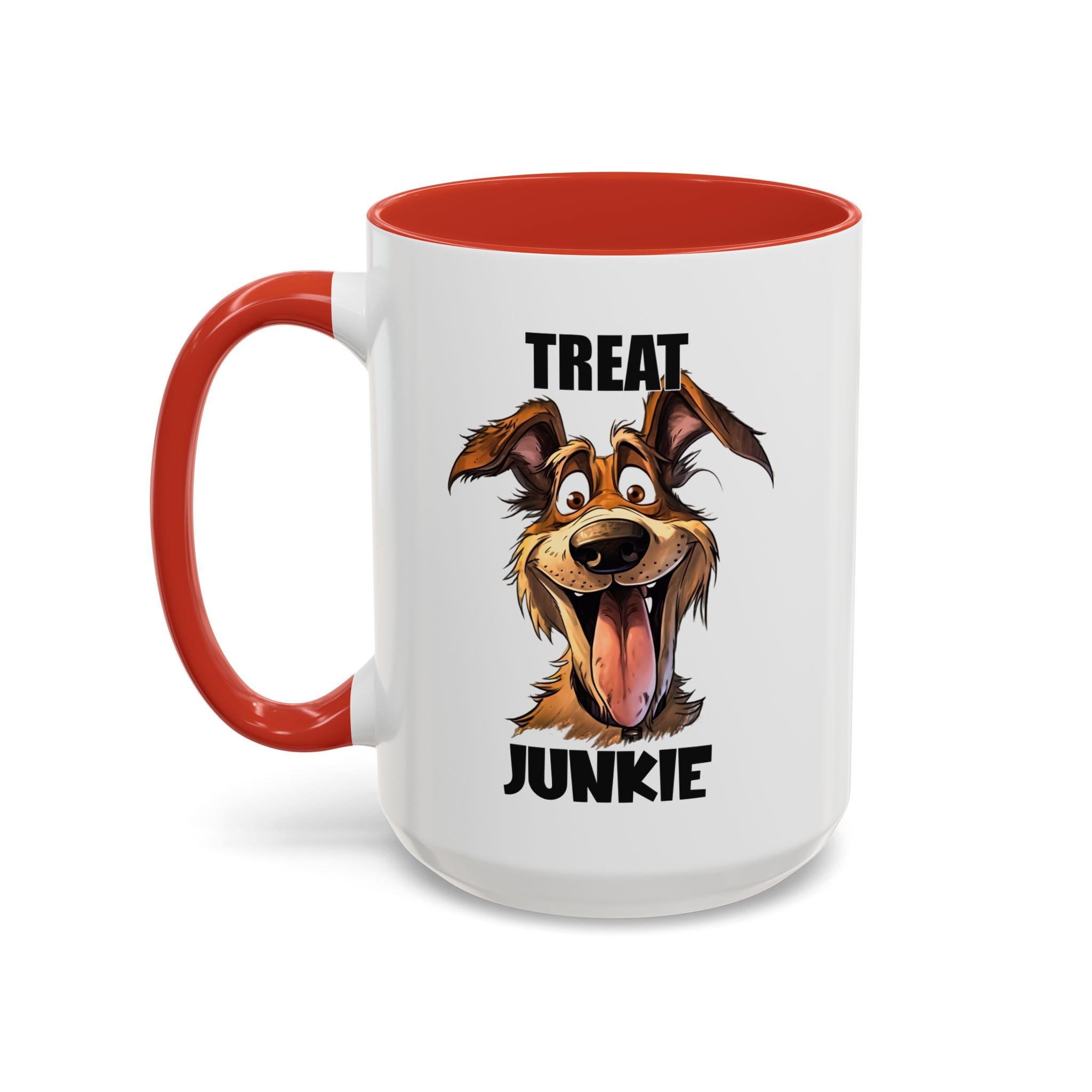 Funny Dog Lover Coffee Mug - Treat Junkie, Pet Gift, Animal Lover Cup, Dog Mom, Unique Mug for Dog Owners