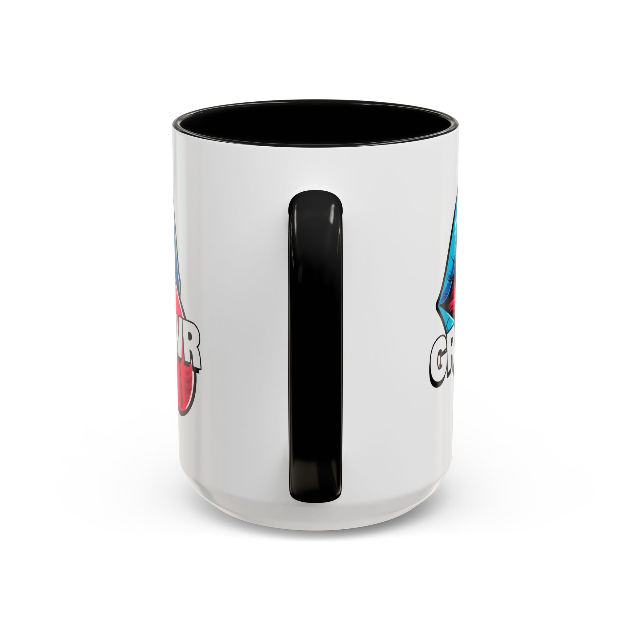 GRL PWR Accent Coffee Mug - Bold Fun Design for Empowerment, Great Gift for Friends, Coffee Lovers, Birthdays, and Celebrations