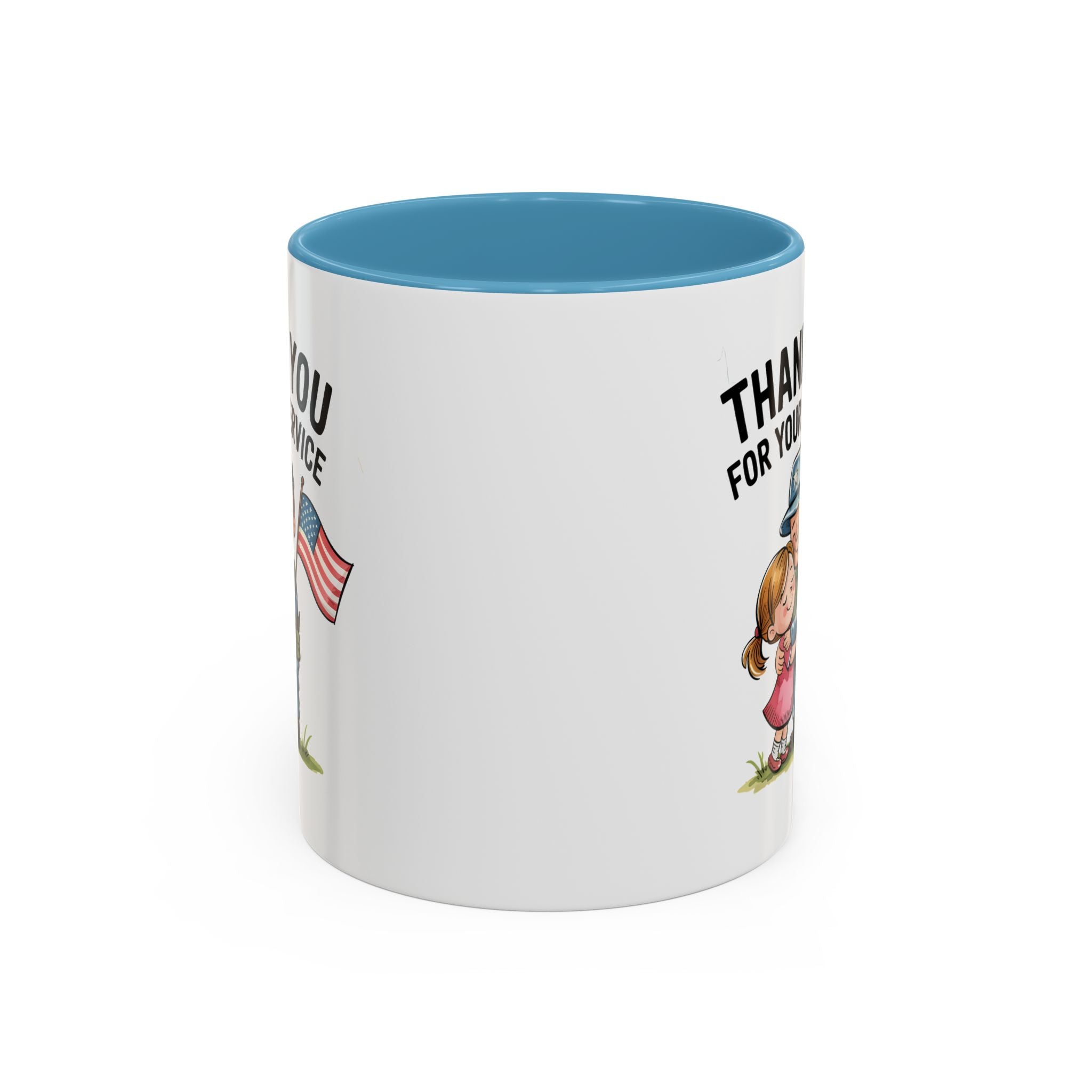 Thank You for Your Service Coffee Mug - 11oz & 15oz Accent Mugs for Veterans Appreciation