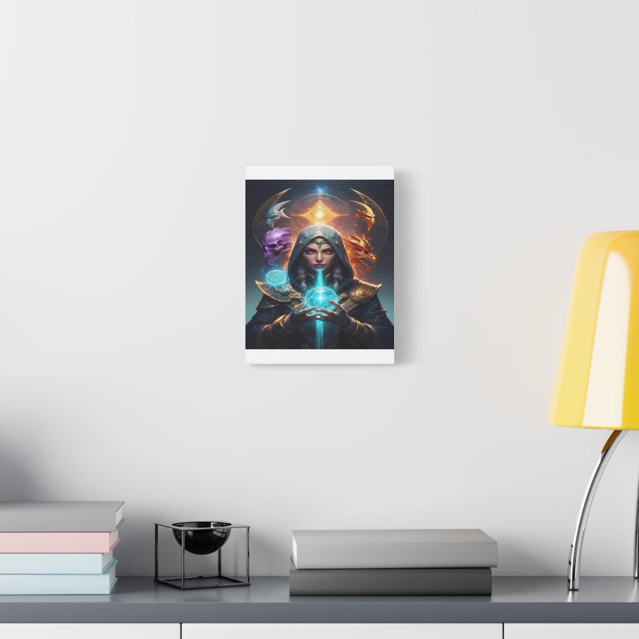Mystical Sorceress Canvas Artwork - Fantasy Wall Decor