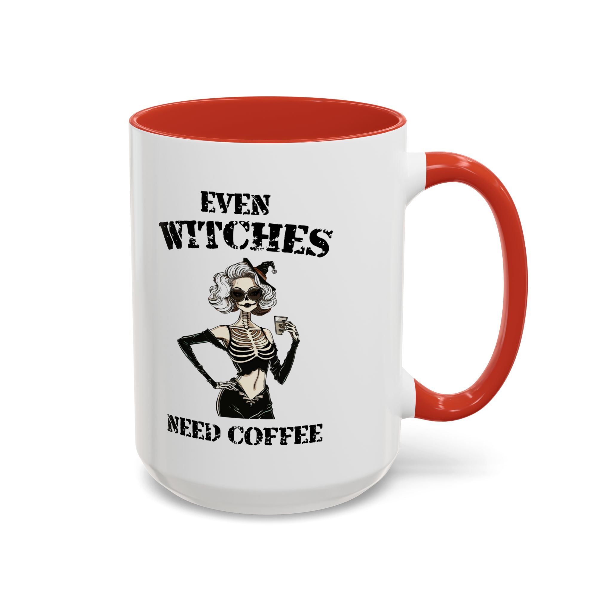 Witchy Coffee Mug - Even Witches Need Coffee, Spooky Gift, Halloween Decor, Witch Lover's Mug, Unique Coffee Cup