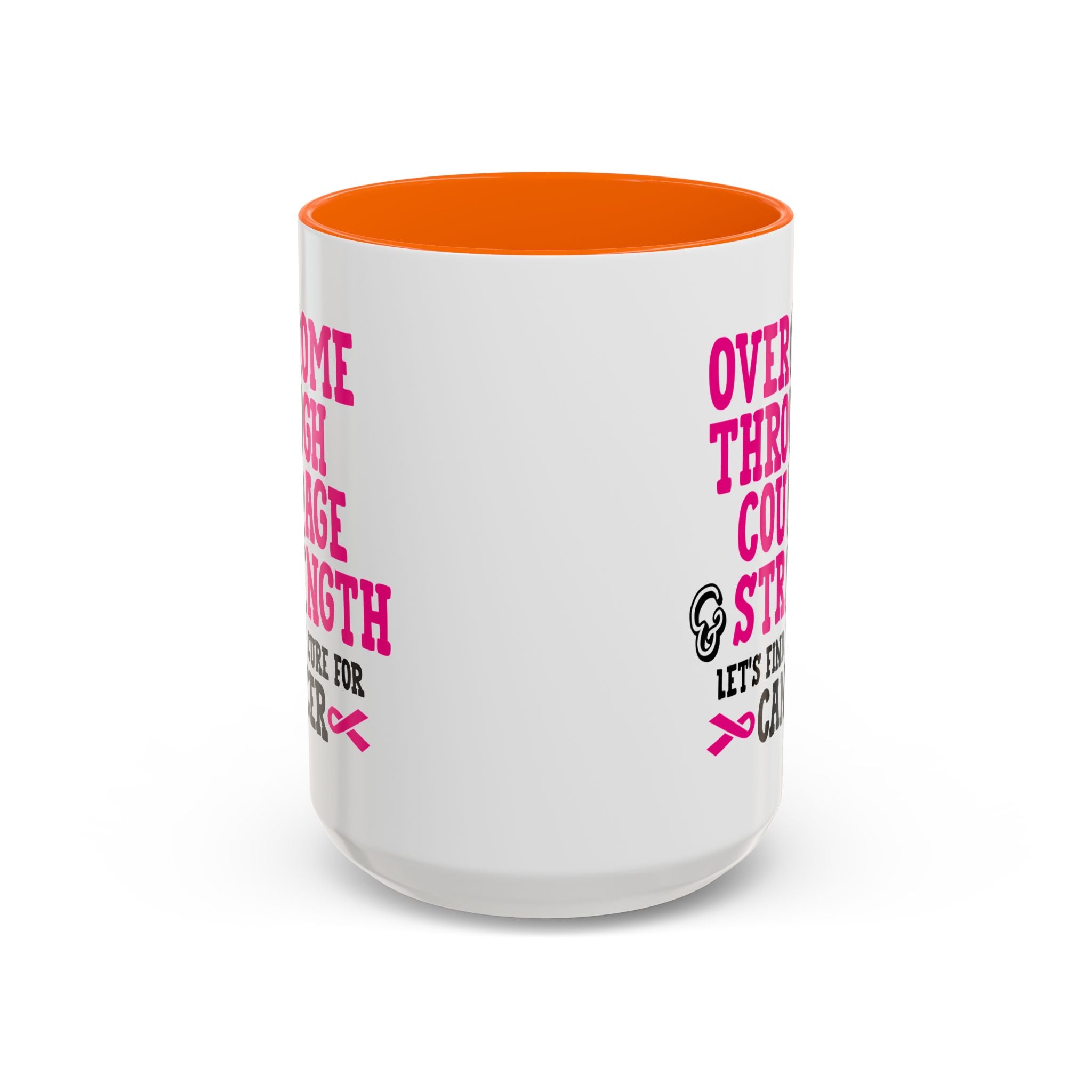 Inspirational Coffee Mug for Cancer Awareness, Gift for Supporters, Fundraising Mug for Breast Cancer, Motivational, 11oz, 15oz