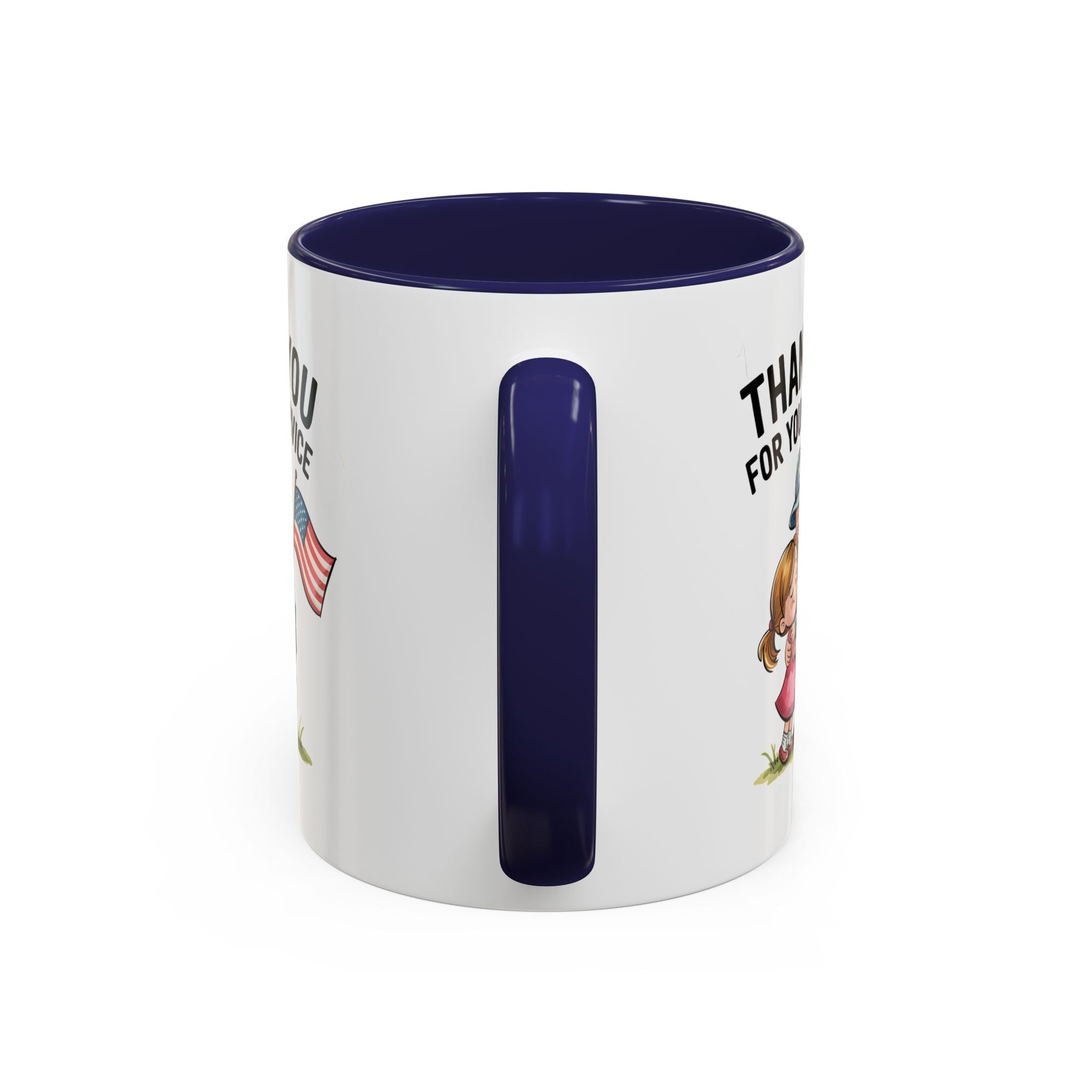 Thank You for Your Service Coffee Mug - 11oz & 15oz Accent Mugs for Veterans Appreciation