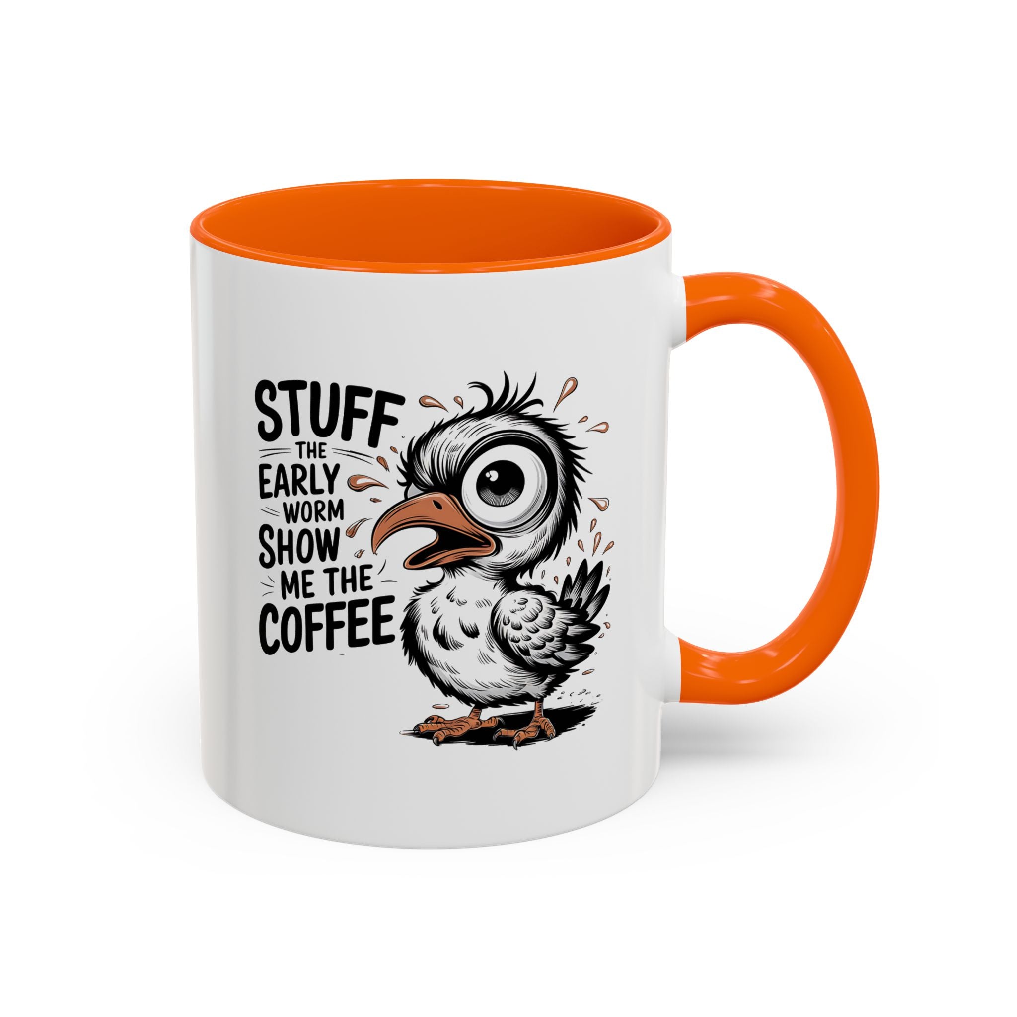 Quirky Coffee Mug with Owl Design | Gift for Coffee Lovers, Unique Office Mug, Fun Morning Coffee Cup, Bird-Themed Mug, Early Bird Gift