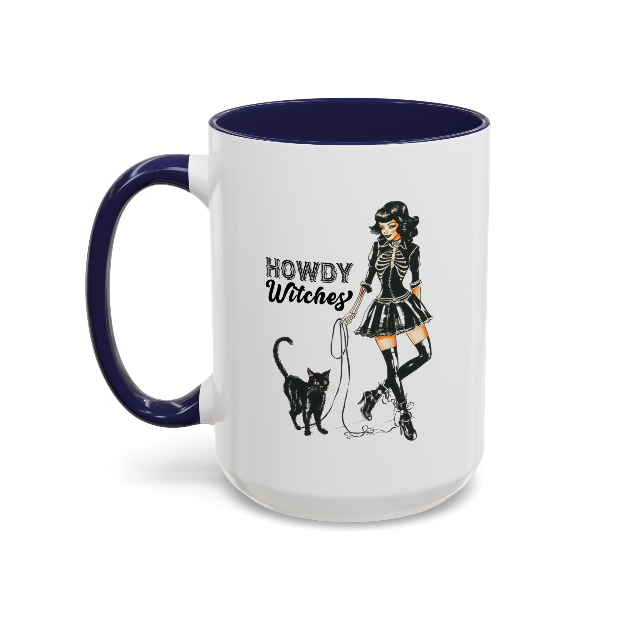 Spooky Cat Coffee Mug, Halloween Gifts, Witchy Home Decor, Black Cat Mug, Cozy Drinkware, Magical Kitchen Accessories